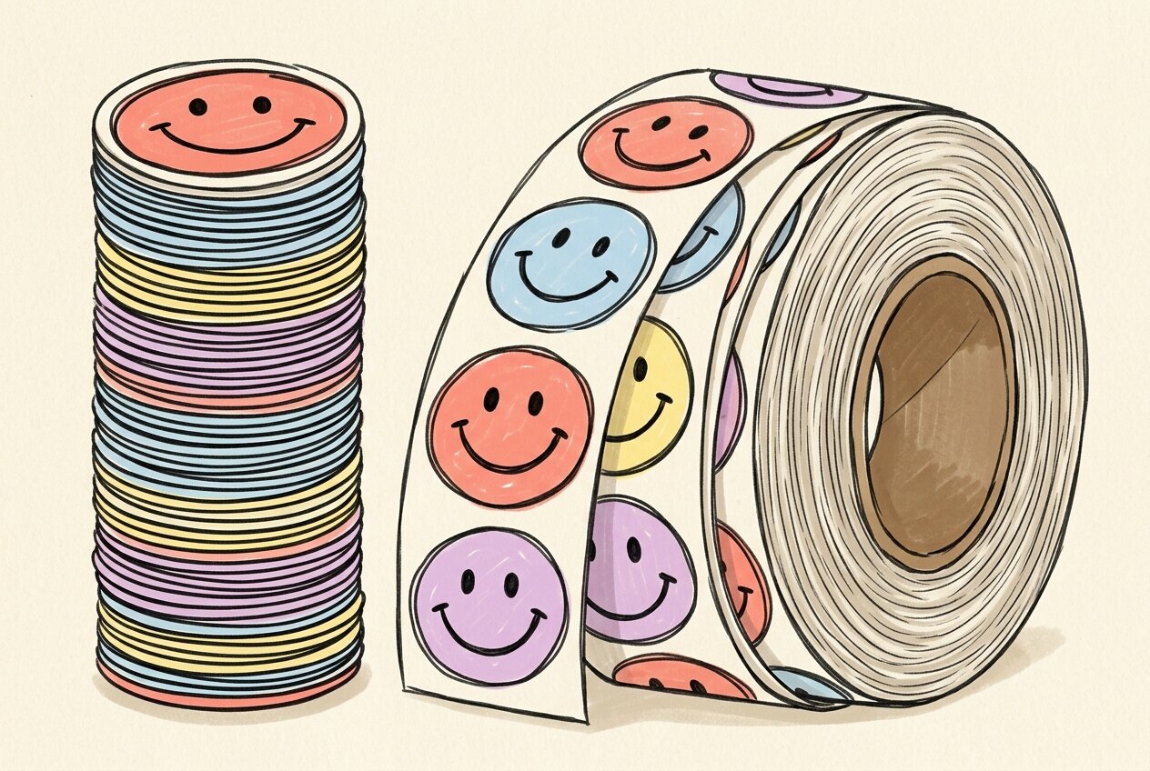 Bulk Same-Design Stickers