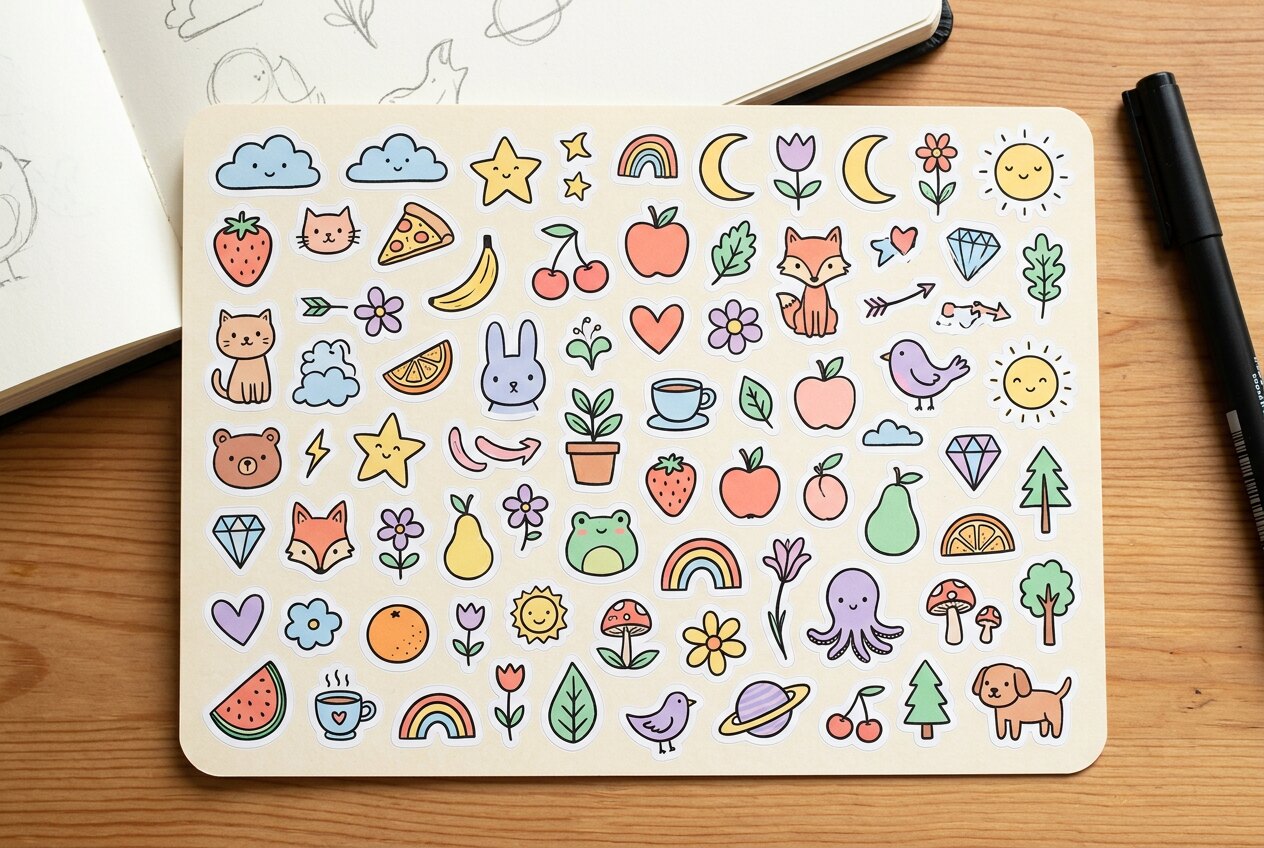 Mixed Design Sticker Sheets